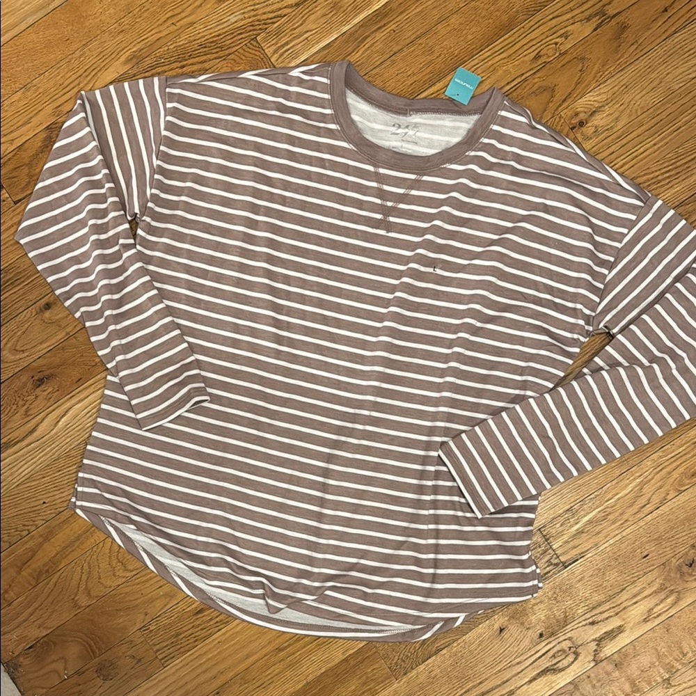 Casual Striped Long Sleeve Top